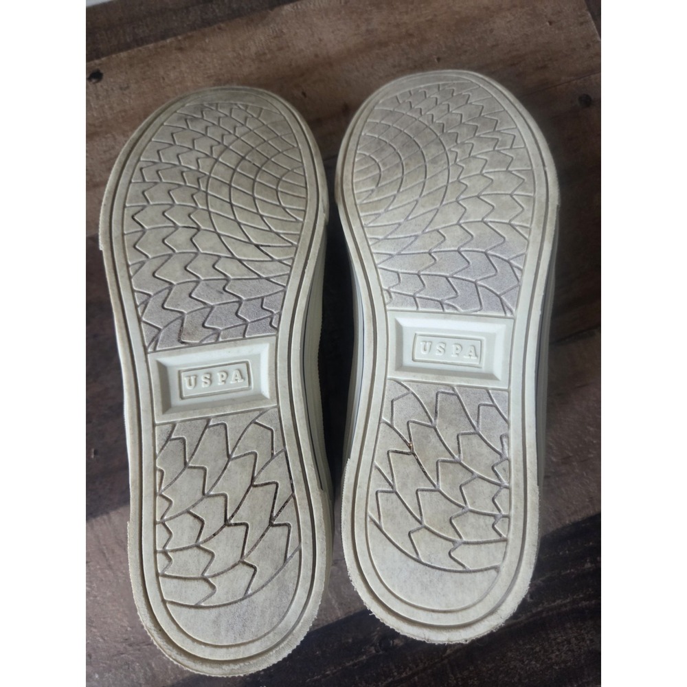 U.S. Polo Assn. Boys Sz 3.5 Children Casual Lace Up Shoes Dark Brown Logo - Picture 7 of 7